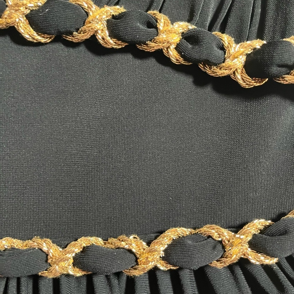 Marchesa Black and Gold Mini Dress - Picture 8 of 9